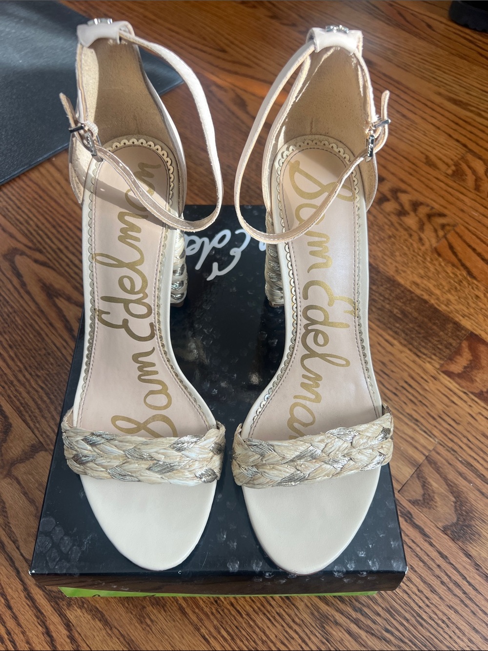 Sam Edelman Yoana Raffia Healed Sandals